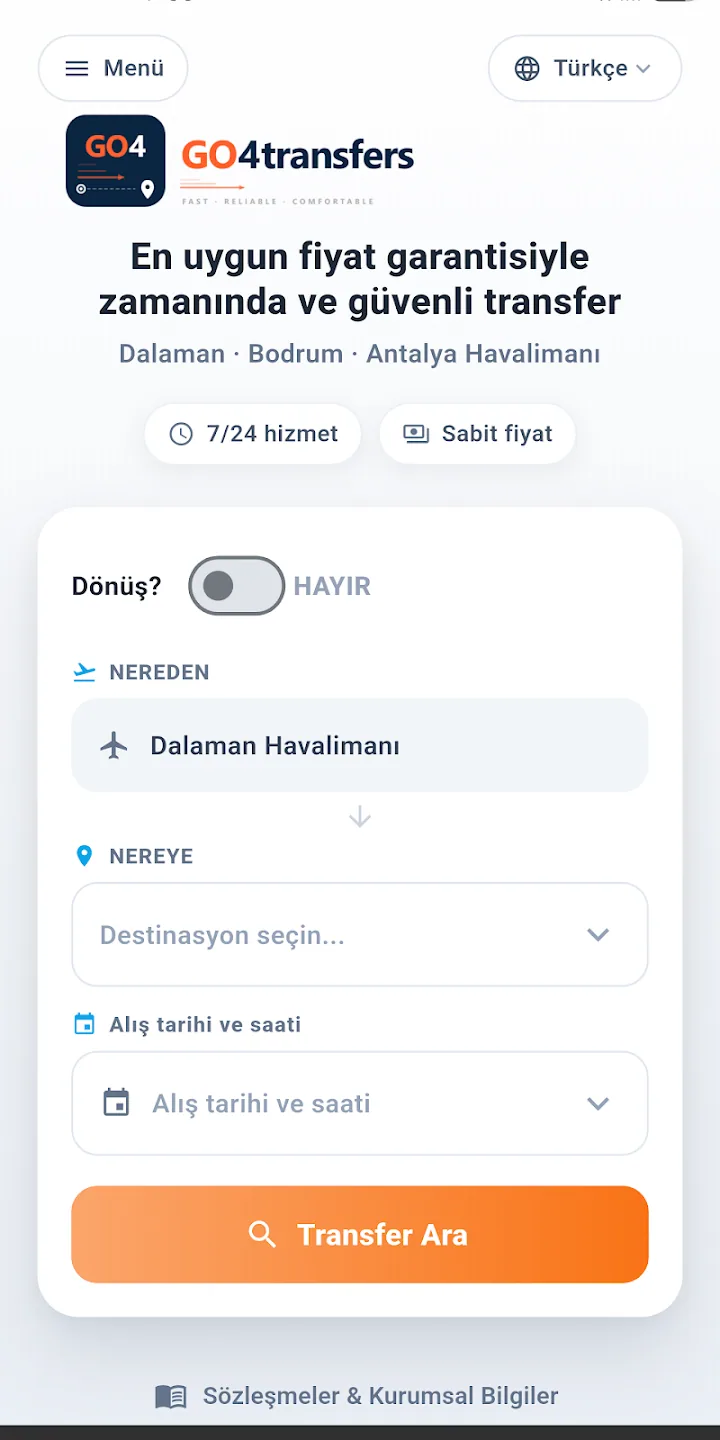 Dalaman Havalimanı Transfer — Dalaman Havalimanı odaklı transfer